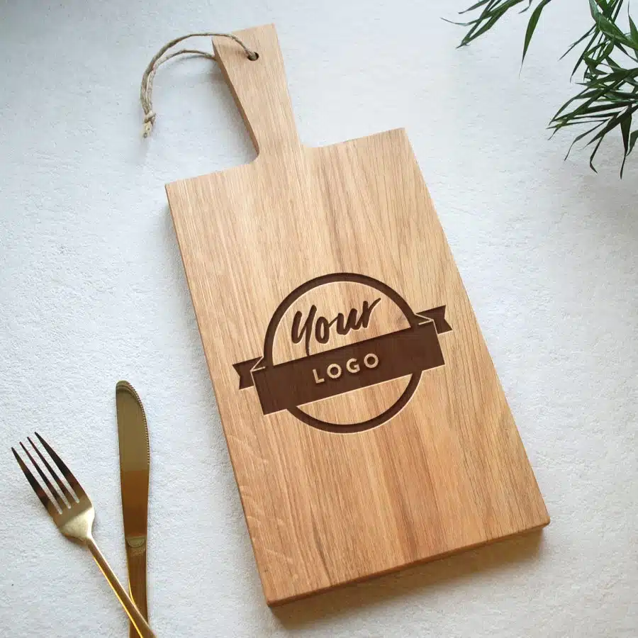Custom Logo Board Oak Rectangular
