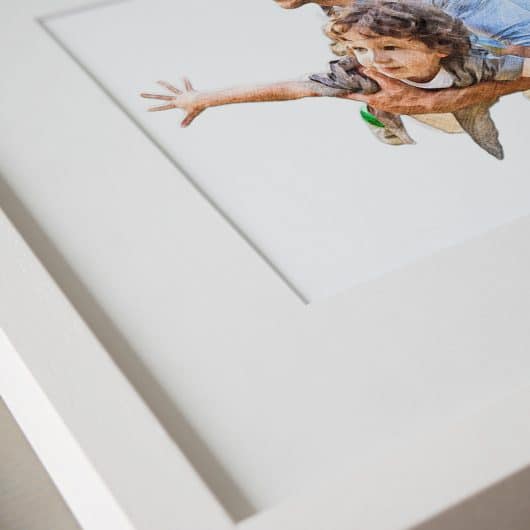 Dad and Kids Colour Portrait Close Up