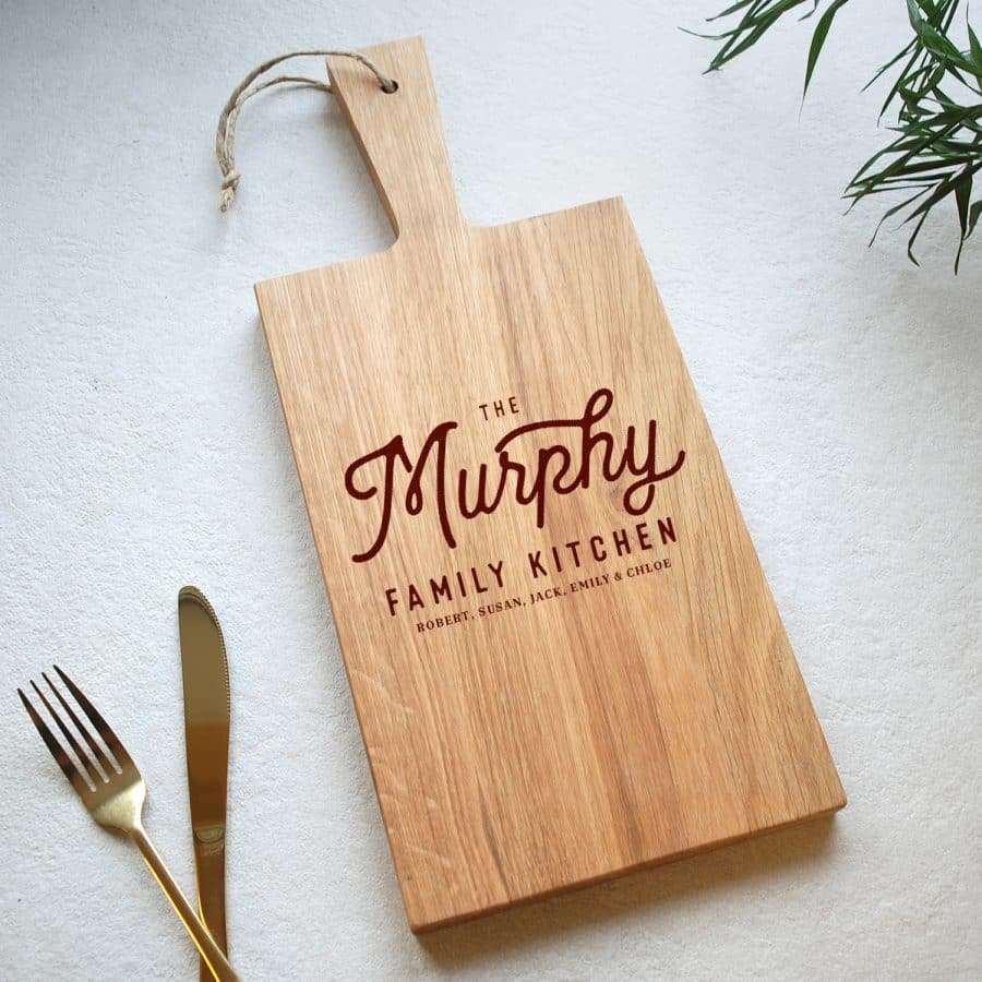 Family Kitchen Board Oak Rectangular