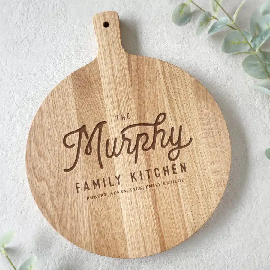 Family Kitchen Board OakRound