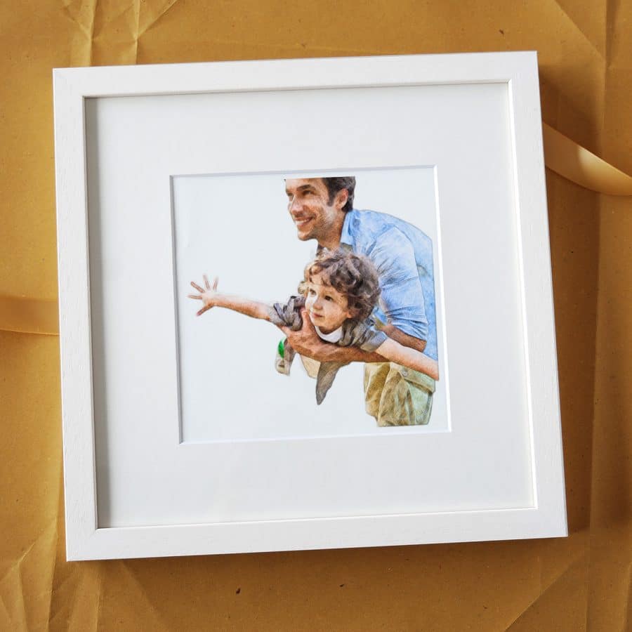 Father and Child Portrait Colour