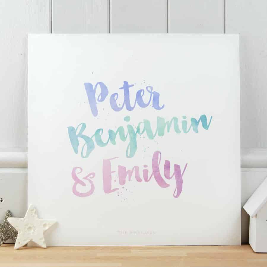 Childrens Names - Art print - Make it with Words