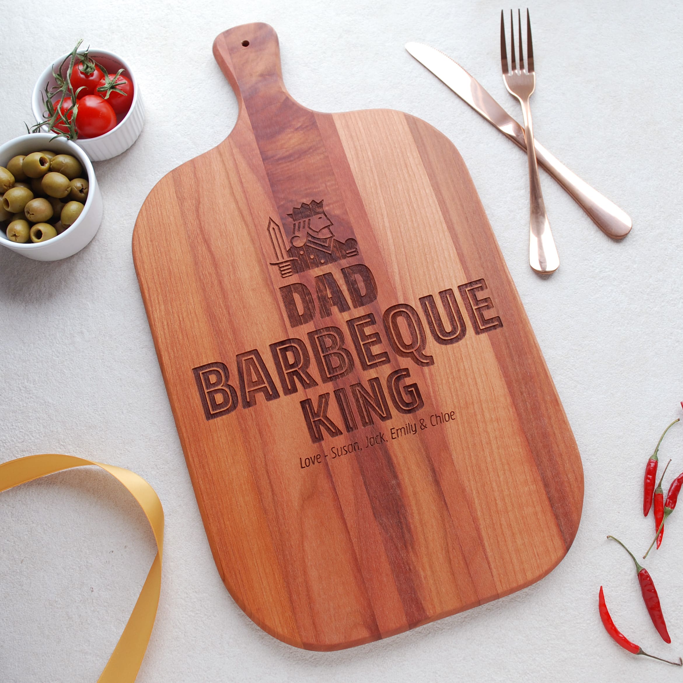 Barbeque King Cutting board Make it with Words