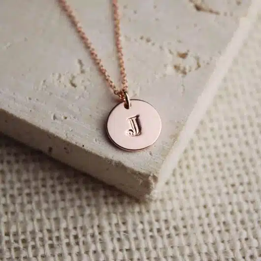 Personalised-Jewellery-Rose-Gold-Initial-Necklace