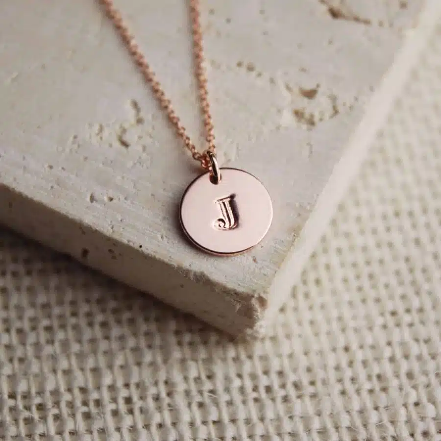 Personalised-Jewellery-Rose-Gold-Initial-Necklace