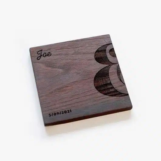 Personalised Walnut Coasters