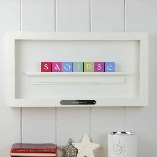 Personalised Name Frame Pastel Irish Letters