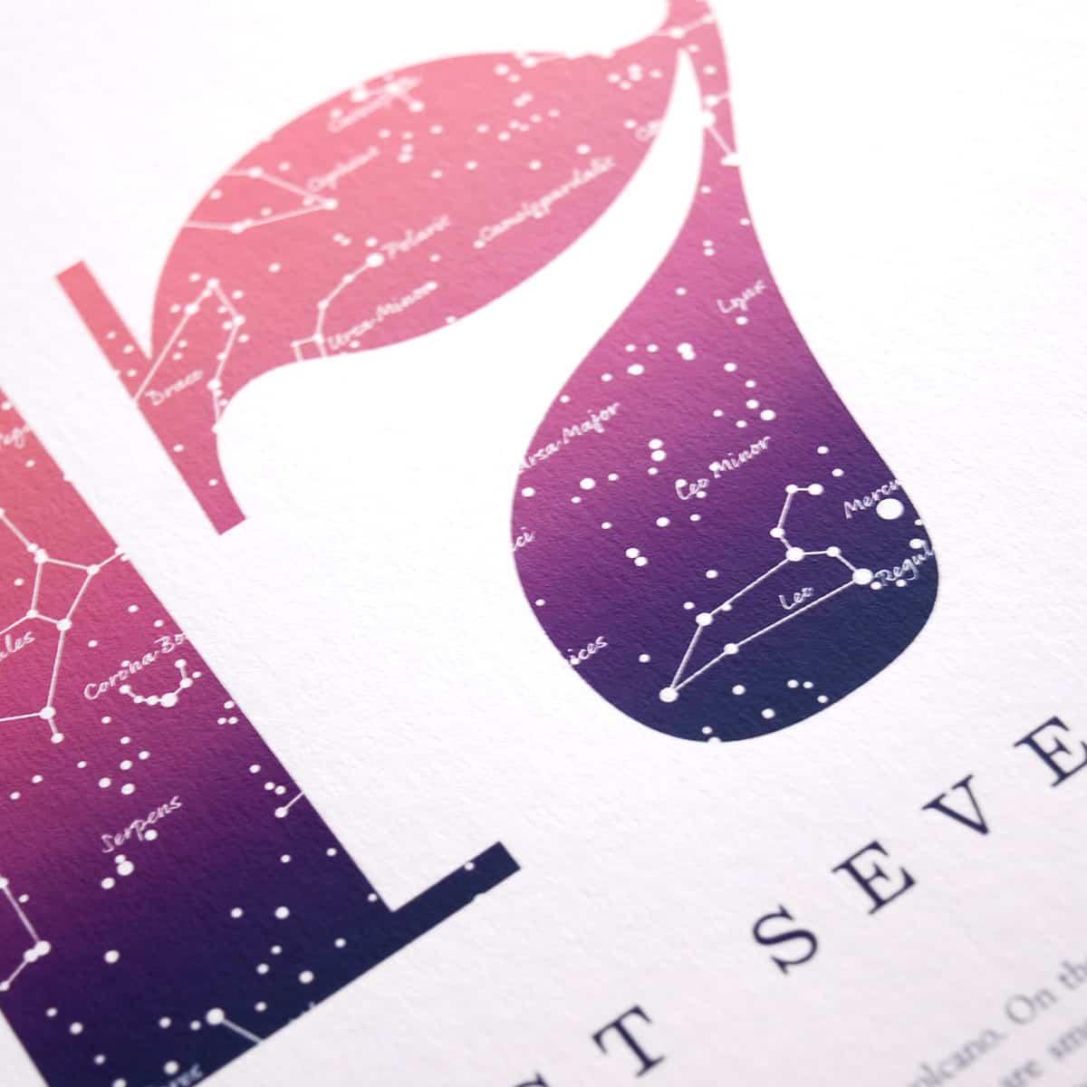 August 17th Birthday Print Make it with Words
